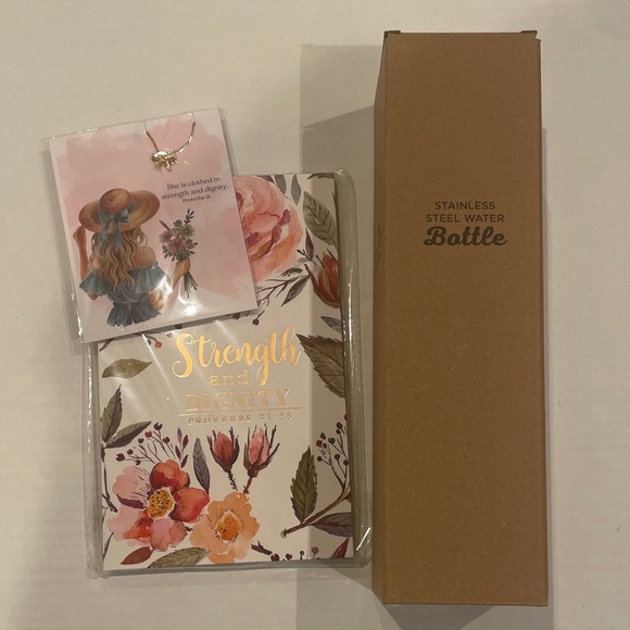 Floral Strength and Dignity Journal Faith Based Gift Set - Picture 12 of 14